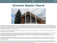 Tablet Screenshot of grovetonbaptistchurch.org